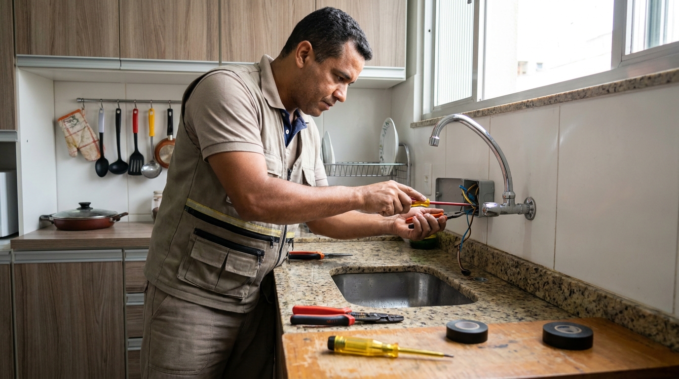 Instalação em Cozinha ou Área Gourmet em Carapicuíba‑SP